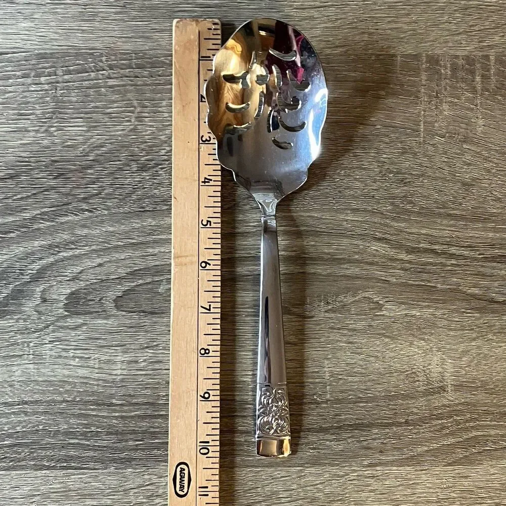 Reed & Barton HARVEST BOUQUET Stainless 18/10 Pierced Serving Spoon Replacement